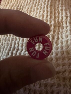 Pink 'FUN' Bead Accent